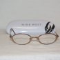 Brand New Nine West 120 Brown 44-17 Eyeglasses: Mod. 120 & Case