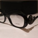 Brand New PRADA Eyeglass Mod. VPR 10Q Col. 1AB-1O1 52-19-135 & Case W/STONES!!!