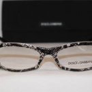 Brand New DOLCE&GABBANA Eyeglass Blk Lace Mod. DG 3115 Col.1895 51-17-135 & Case