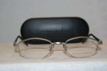 Brand New Donna Karan 163 Silver 52-18 Eyeglasses: Mod. 163 & Case