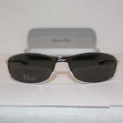 New Christian Dior Silver W/Grey lens Sunglasses Hard Dior 2 Case