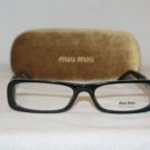 Brand New Miu Miu 08G Black 52-16 Eyeglasses: Mod. VMU 08G & Case