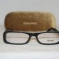 Brand New Miu Miu 08G Black 52-16 Eyeglasses: Mod. VMU 08G & Case