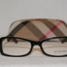 Brand New Burberry BE 2083 Black 3001 Eyeglasses: Mod. 2083 52-15 & Case