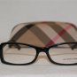 Brand New Burberry BE 2083 Black 3001 Eyeglasses: Mod. 2083 52-15 & Case