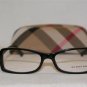 Brand New Burberry BE 2083 Black 3001 Eyeglasses: Mod. 2083 52-15 & Case