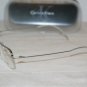 Brand New Calvin Klein 381 Silver 52-19 Eyeglasses: Mod. 381 (530) 52-19 & Case