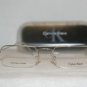 Brand New Calvin Klein 381 Silver 52-19 Eyeglasses: Mod. 381 (530) 52-19 & Case