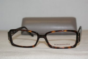Brand New BCBG Maxazria Jenna Tortoise Eyeglasses: Mod. Jenna 53-16 & Case