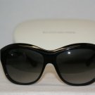 Brand New Balenciaga Shiny Black UI5 Sunglasses: Mod. 0098 (UI5) 56-14 & Case