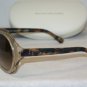 Brand New Balenciaga Clear Tan 057 Sunglasses: Mod. 0123 (057) 57-19 & Case
