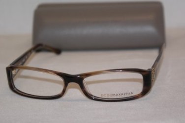 Brand New BCBGMaxazria Eyeglass Mod. Lucy W/ Stones! Col.Bro 53-16-140 &Case