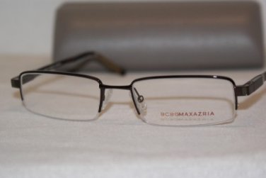 Brand New BCBGMaxazria Eyeglass Mod. Niccolo Col. Brown 52-18-135 & Case
