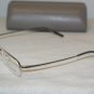 Brand New BCBG Maxazria Spartan Silver Eyeglasses: Mod. Spartan 50-18 & Case
