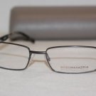 Brand New BCBGMaxazria Eyeglass Mod. Pierro Col. Gunmetal 52-17-135 & Case