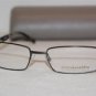 Brand New BCBGMaxazria Eyeglass Mod. Pierro Col. Gunmetal 52-17-135 & Case