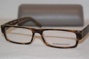 Brand New BCBGMaxazria Eyeglass Mod. Lorenzo Col. Brown Havana 54-17-150 & Case