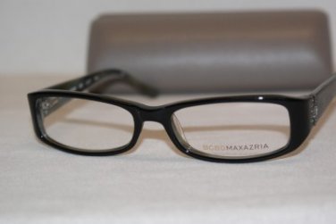 Brand New BCBGMaxazria Eyeglass Mod. Lucy W/ Stones! Col.Bla 51-16-135 &Case