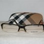 Brand New Burberry 52-18 Dark Havana Eyeglasses: Mod. 8456 (RS8) 52-18 & Case
