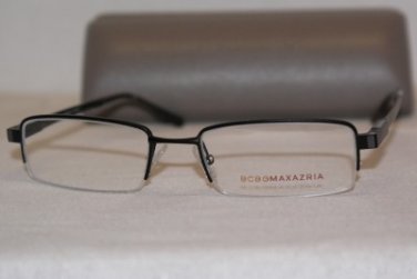 Brand New BCBGMaxazria Eyeglass Mod. Niccolo Col. Black 52-18-135 & Case