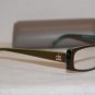 Brand New BCBGMaxazria Eyeglass Mod. Tessa Col. Olive Laminate 54-15 & Case