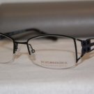 Brand New BCBGMaxazria Eyeglass Mod. Allegra Col. Black 50-18-125 & Case