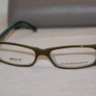 Brand New BCBGMaxazria Eyeglass Mod. Tessa Col.Olive Laminate 49-15-130 &Case