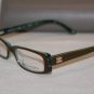 Brand New BCBGMaxazria Eyeglass Mod. Tessa Col.Olive Laminate 49-15-130 &Case