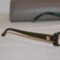 Brand New BCBGMaxazria Eyeglass Mod. Tessa Col.Olive Laminate 49-15-130 &Case