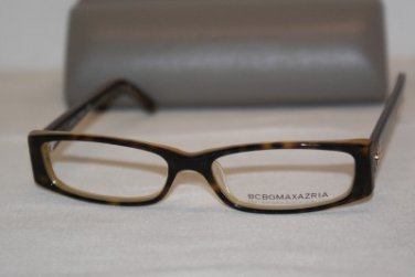 Brand New BCBGMaxazria Eyeglass Mod. Tessa Col.Tortoise Sunshine 52-15-135 &Case