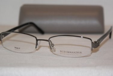 Brand New BCBGMaxazria Eyeglass Mod. Armando A Col. Gunmetal 54-18-145 & Case