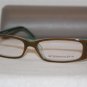 Brand New BCBGMaxazria Eyeglass Mod. Tessa Col.Olive Laminate 52-15-135 &Case