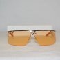 B. New Christian Dior Clubbing Gold & Orange Sunglasses: Mod. Clubbing & Case