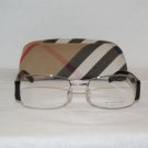 Brand New Burberry 1081 54-18 Silver Eyeglasses: Mod. 1081 & Case