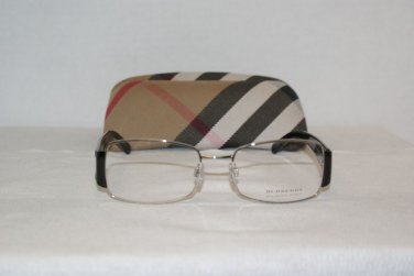 Brand New Burberry 1081 54-18 Silver Eyeglasses: Mod. 1081 & Case