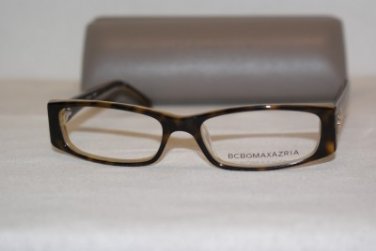 Brand New BCBGMaxazria Eyeglass Mod. Tessa Col. Tortoise Sunshine 49-15 & Case