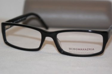 Brand New BCBGMaxazria Eyeglass Mod. Holden Col. Black 53-17-140 & Case