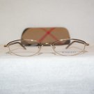 Brand New Burberry 8911 47-17 Gold Eyeglasses: Mod. 8911 47-17-130 & Case