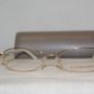 Brand New BCBG Maxazria 54-16 Shiny Gold Eyeglasses: Mod. Penelope 54-16 & Case