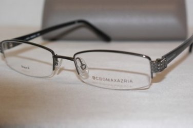 Brand New BCBGMaxazria Eyeglass Mod. Armando A  Col. Gunmetal  52-18-140 & Case