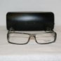 Brand New Calvin Klein 696 53-15 Cream Grey Eyeglasses: Mod. 696 & Case