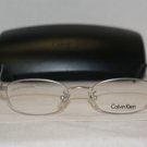 Brand New Calvin Klein 253 Silver 49-19 Eyeglasses: Mod. 253 (542) 49-19 & Case