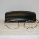 Brand New Calvin Klein 342 46-20 Gold Eyeglasses: Mod. 342 (525) 46-20 & Case