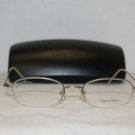 Brand New Calvin Klein 162 Light Gold 49-19 Eyeglasses: Mod. 162 (504) & Case