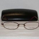 Brand New Calvin Klein Burgundy 557 47-18 Eyeglasses: Mod. 557 (007) & Case