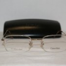 Brand New Calvin Klein 390 Gold 52-20 Eyeglasses: Mod. 390 (502) & Case