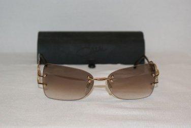 Brand New Cazal 925 Shiny Gold Sunglasses: Mod. 925 & Case
