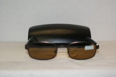 Brand New Calvin Klein 260 Dark Brown Sunglasses: Mod. 260S (589) & Case