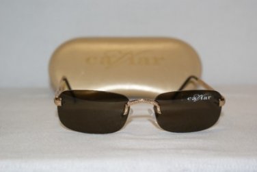 Brand New Caviar 7420 Gold Sunglasses: Mod. 7420 & Case