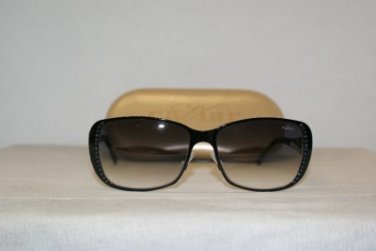 Brand New Caviar 1744 Shiny Black Sunglasses: Mod. 1744 (C24) 58-17 & Case